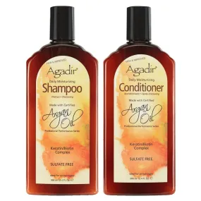 Agadir Argan Oil Daily Moisturizing  Shampoo & Conditioner Duo 366ml