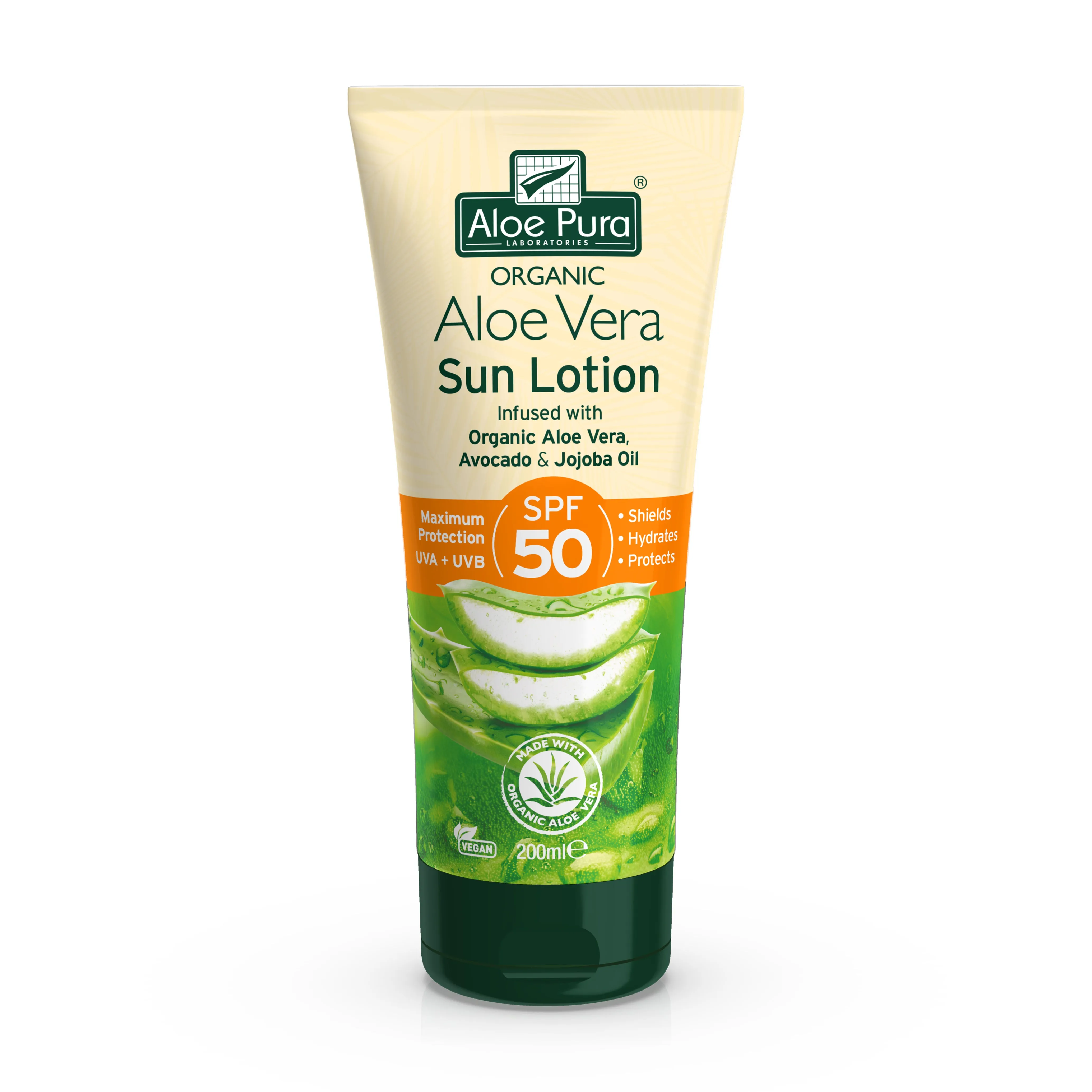 Aloe Pura Aloe Vera Sun Lotion, SPF 50, 200ml