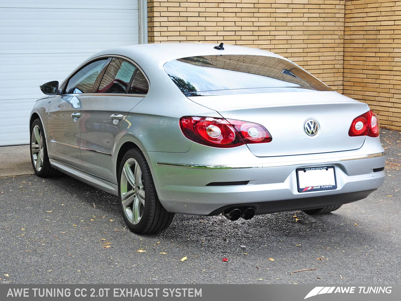 AWE Touring Edition Performance Exhaust for VW CC 2.0T - Chrome Silver Tips