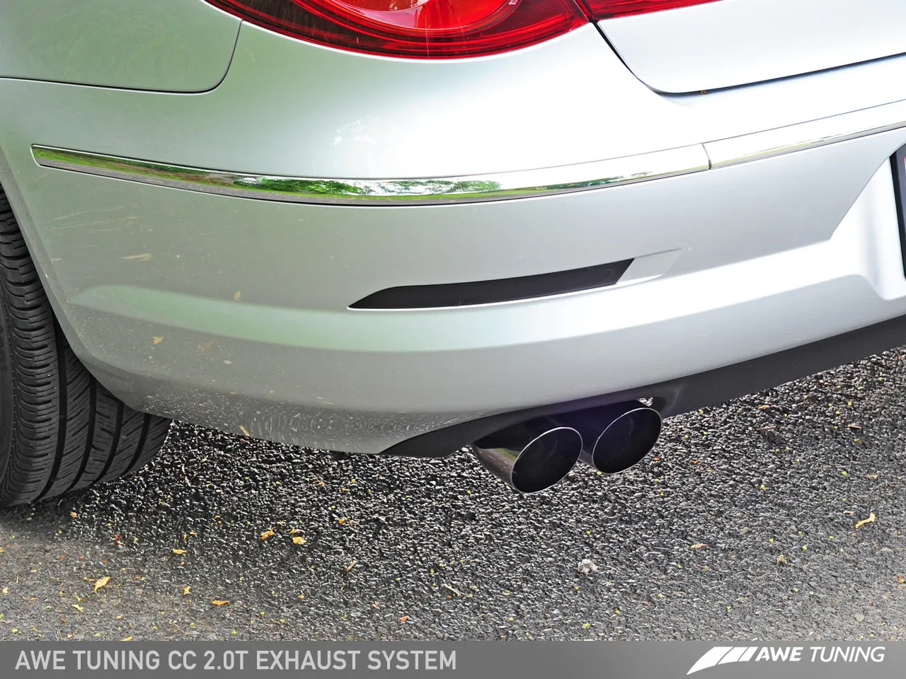 AWE Touring Edition Performance Exhaust for VW CC 2.0T - Chrome Silver Tips