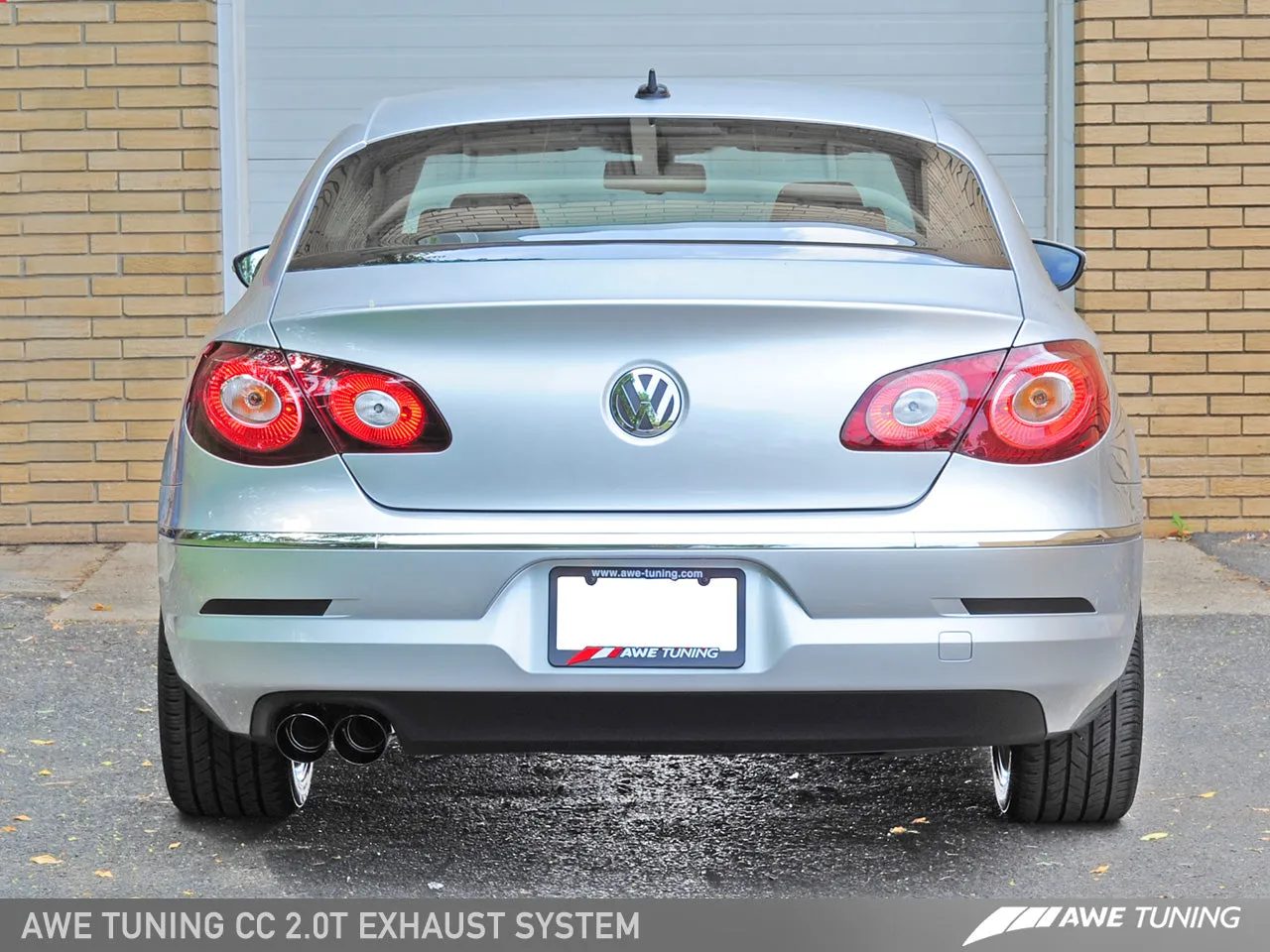 AWE Touring Edition Performance Exhaust for VW CC 2.0T - Chrome Silver Tips