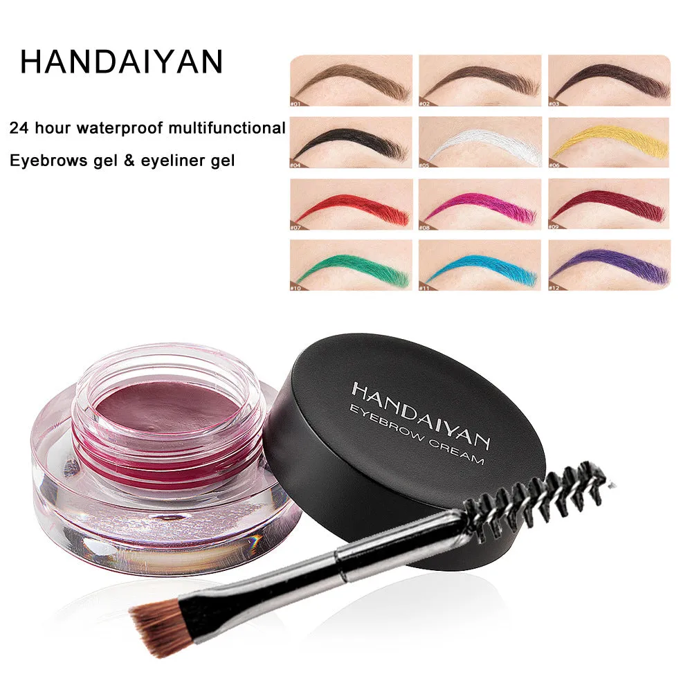 Best-Selling Waterproof, Smudge-Proof Colored Eyebrow Mascara for Professional Makeup and Cosplay