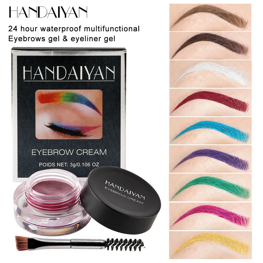 Best-Selling Waterproof, Smudge-Proof Colored Eyebrow Mascara for Professional Makeup and Cosplay