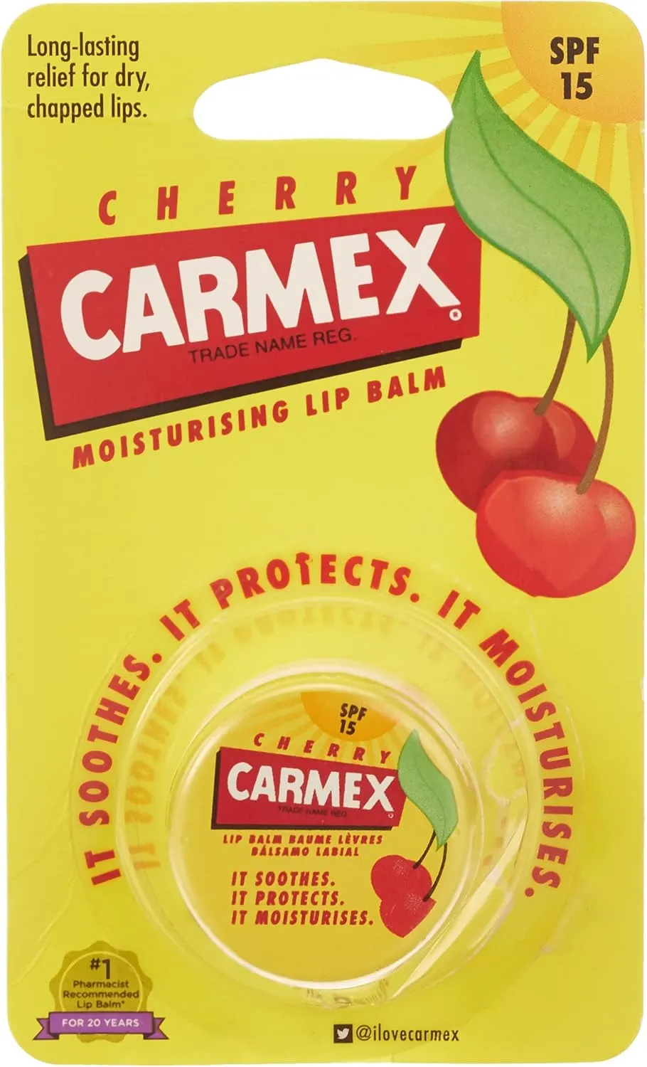 Carma Laboratories Carmex Moisturising Lip Balm Pot Cherry 7.5g