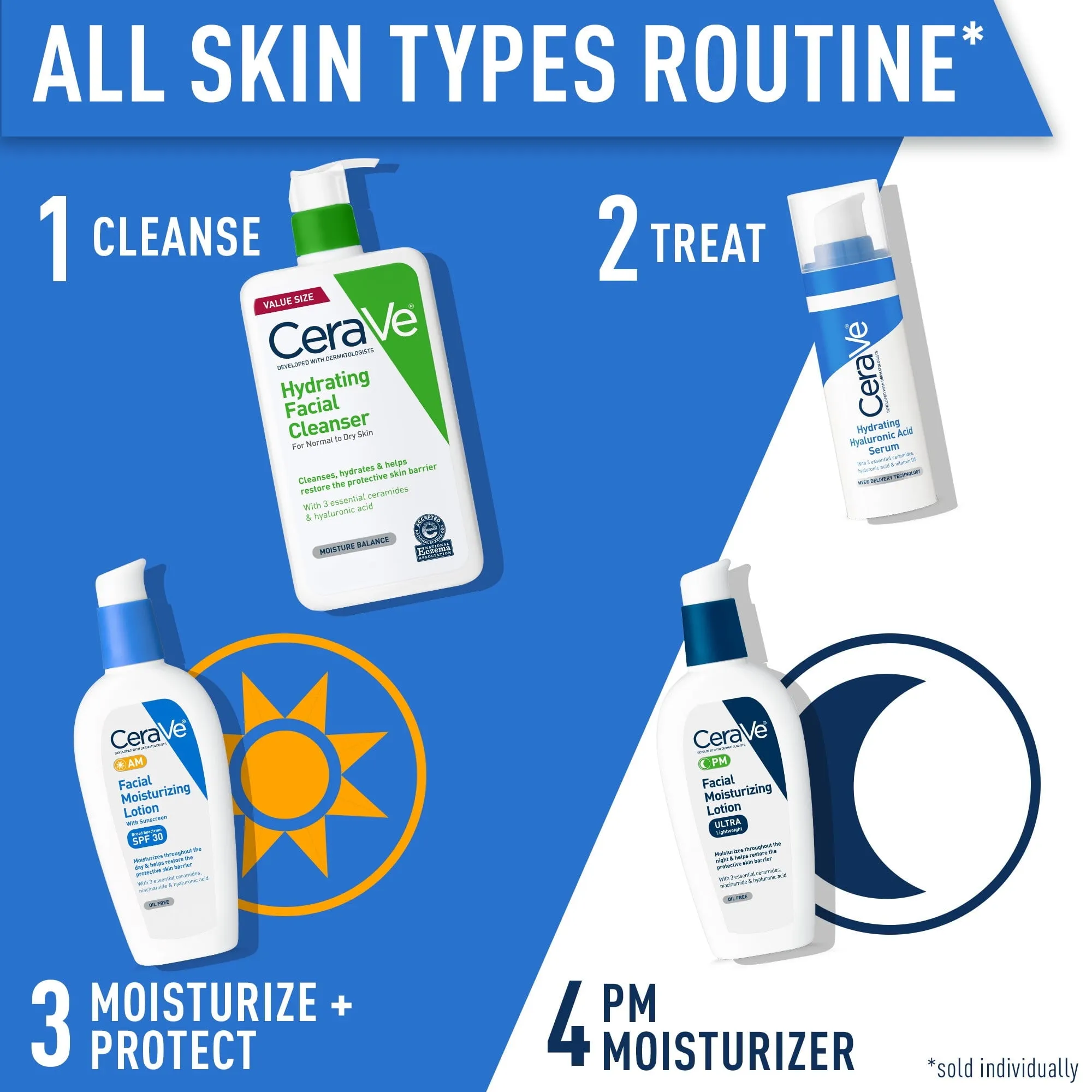 CeraVe AM Face Moisturizer Lotion with Sunscreen SPF 30 for Normal to Oily Skin, 3 fl oz