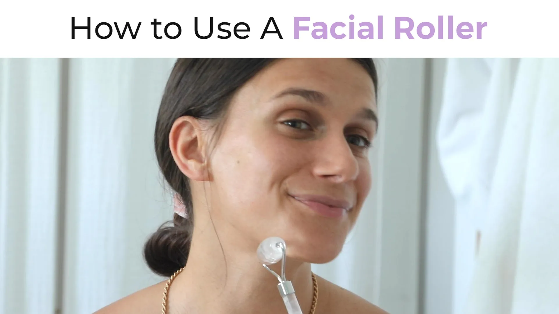 Clear Quartz Facial Roller