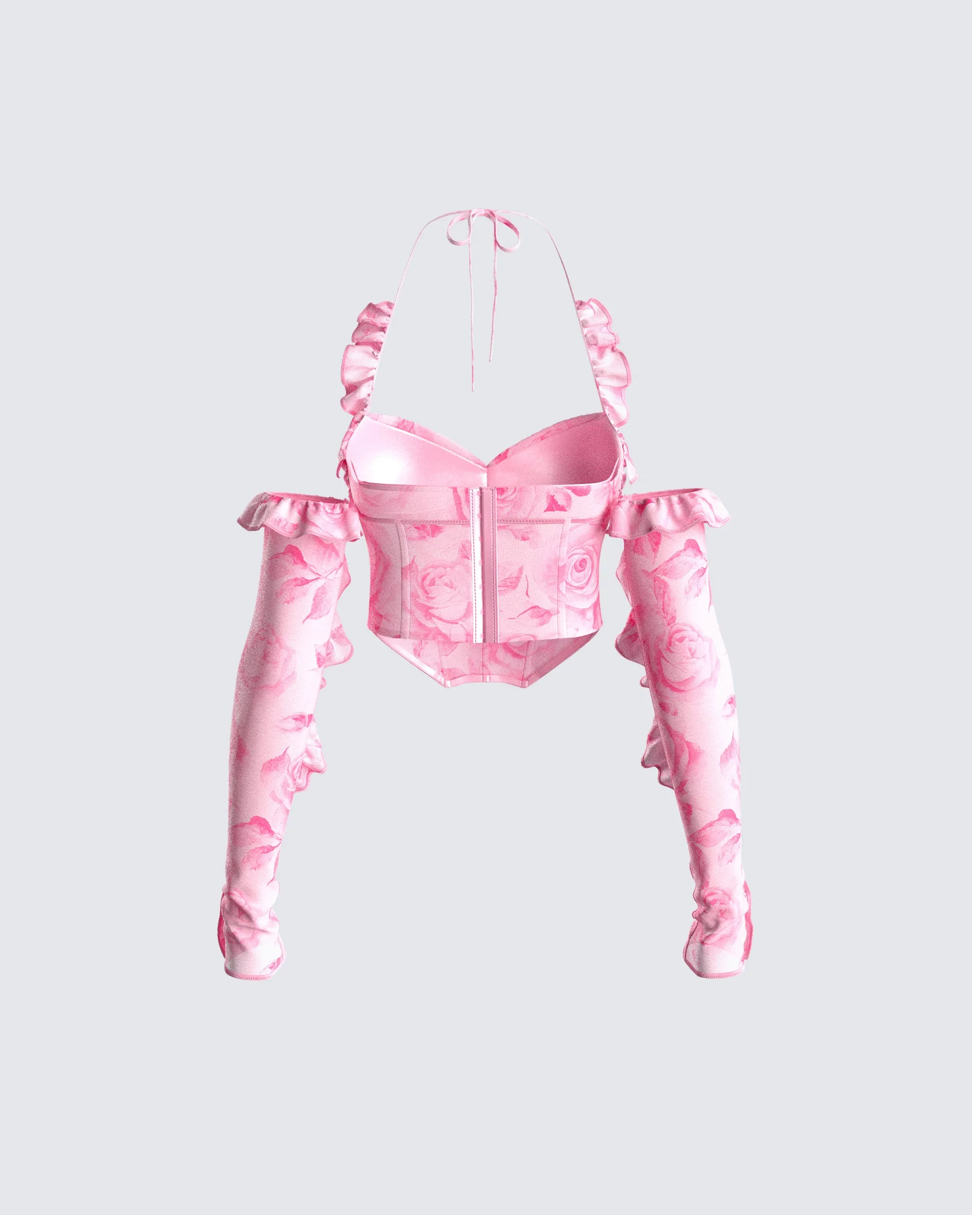 Daniella Pink Flower Print Top