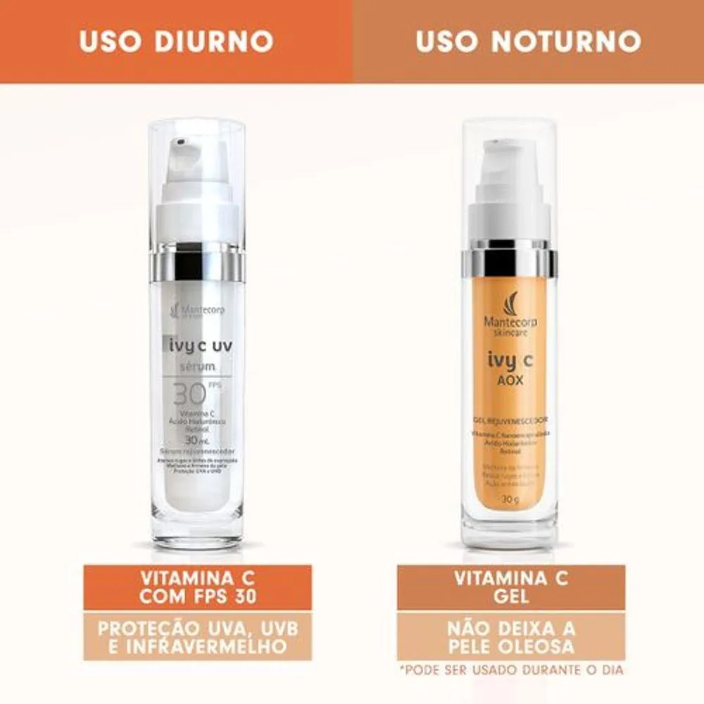 Facial Rejuvenator Ivy C Serum UV FPS30 FR 30ml - Mantecorp
