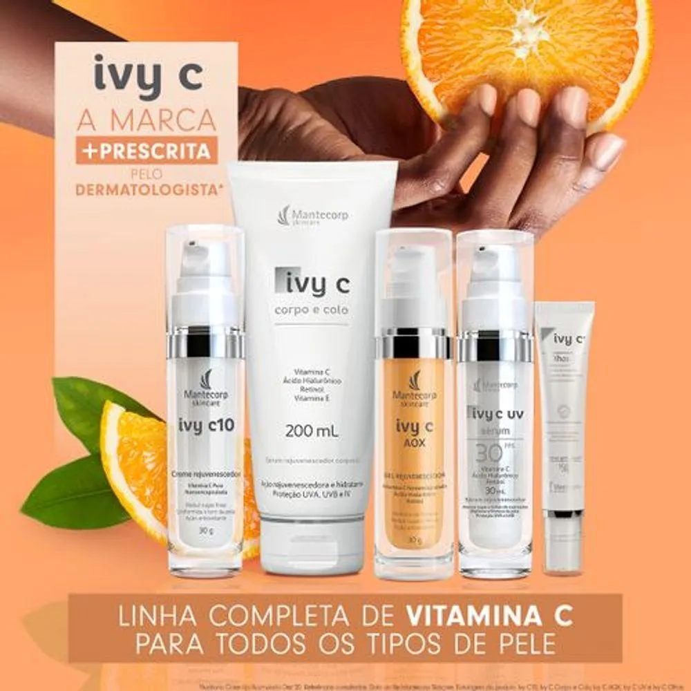 Facial Rejuvenator Ivy C Serum UV FPS30 FR 30ml - Mantecorp
