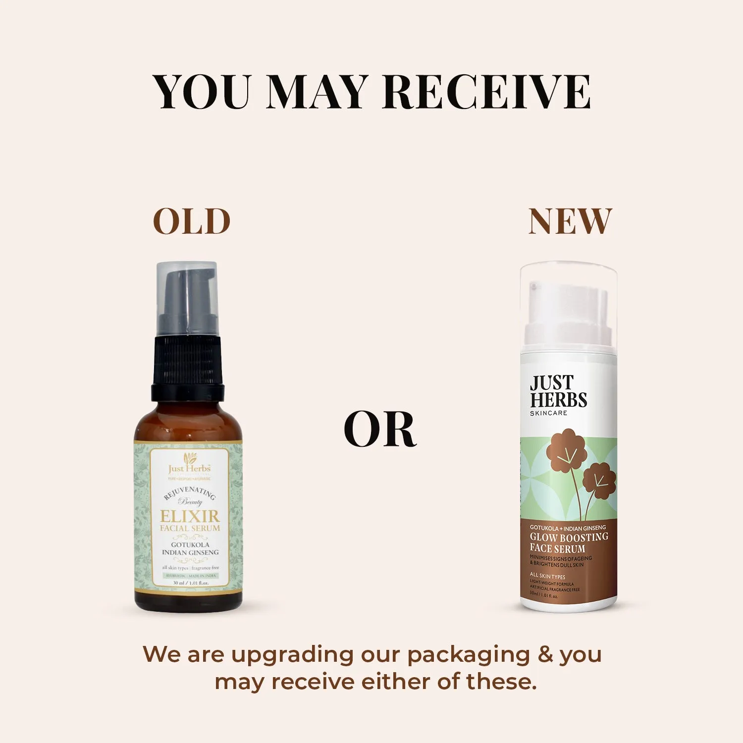 Glow Boosting Face serum with Gotukola and Indian Ginseng