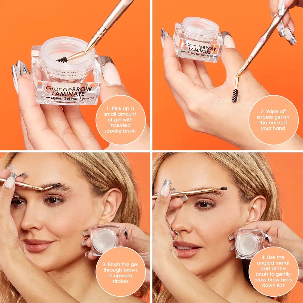 Grande Cosmetics GrandeBROW-LAMINATE Brow Styling Gel with Peptides