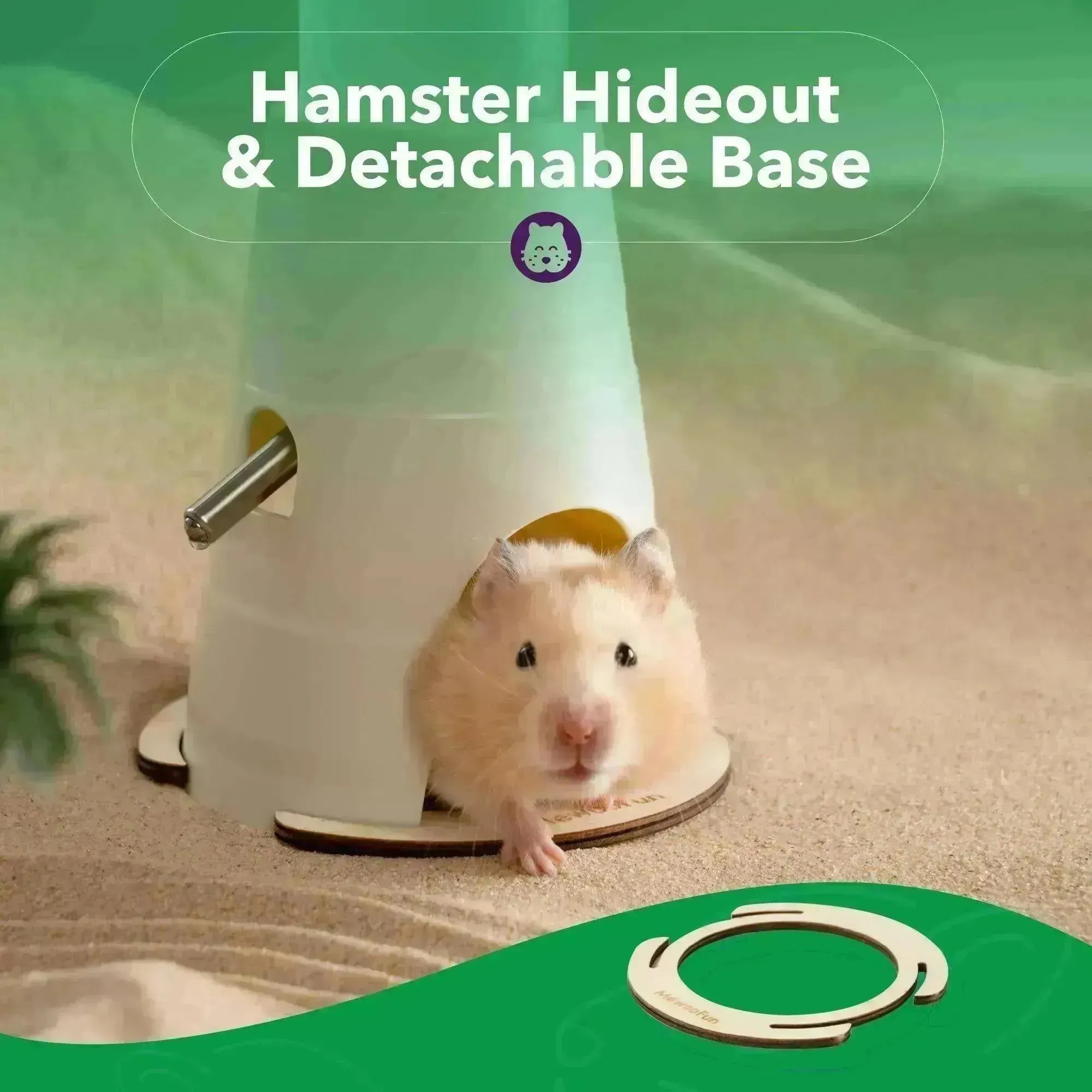 Hamster Water Bottle   Stand & Hideout: 150ml
