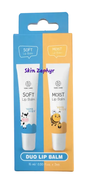 Hani x Hani Soft and Moist Lip Balm Duo