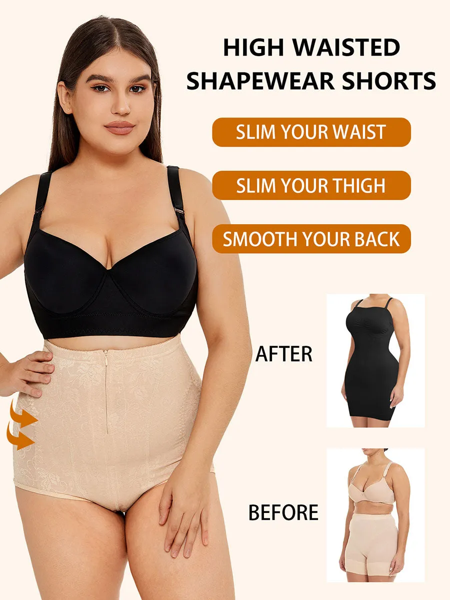 Lace High Waisted Body Shaper Plus Size