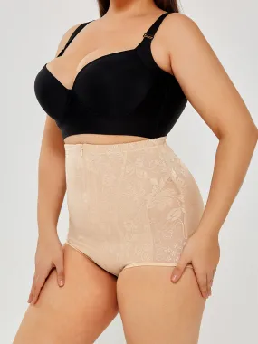 Lace High Waisted Body Shaper Plus Size