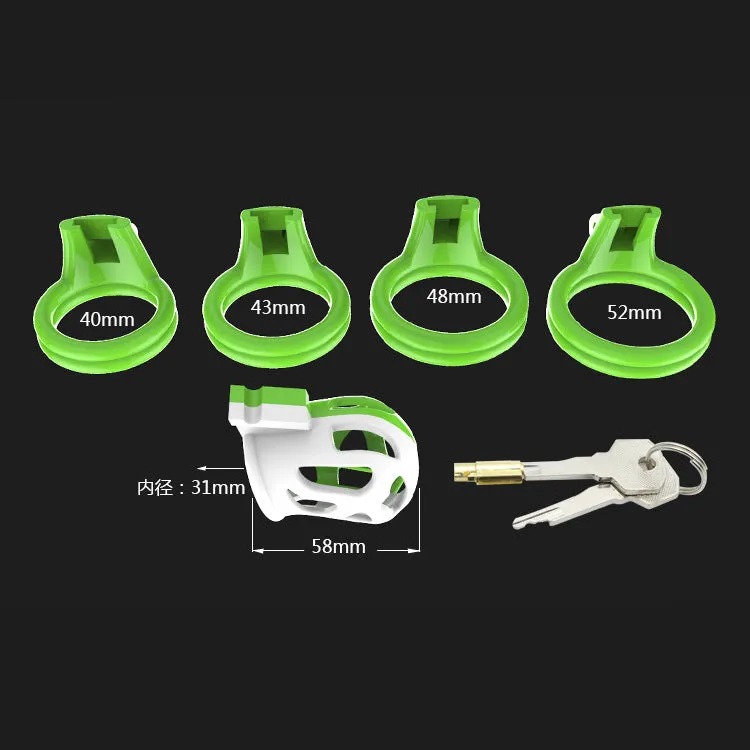 Lightweight ABS Plastic Male Chastity Cage