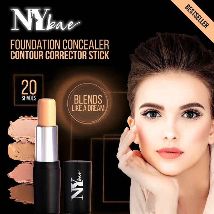 NY Bae All In One Stick| Foundation, Concealer, Contour, Colour Corrector| For Fair Skin| Flawless Texture| Grander Than Central 3