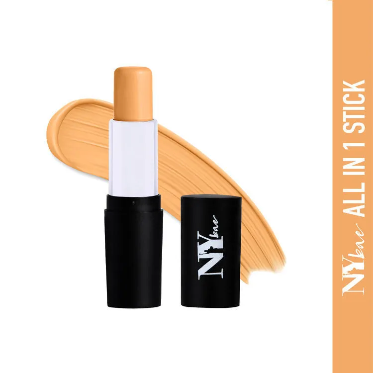 NY Bae All In One Stick| Foundation, Concealer, Contour, Colour Corrector| For Fair Skin| Flawless Texture| Grander Than Central 3