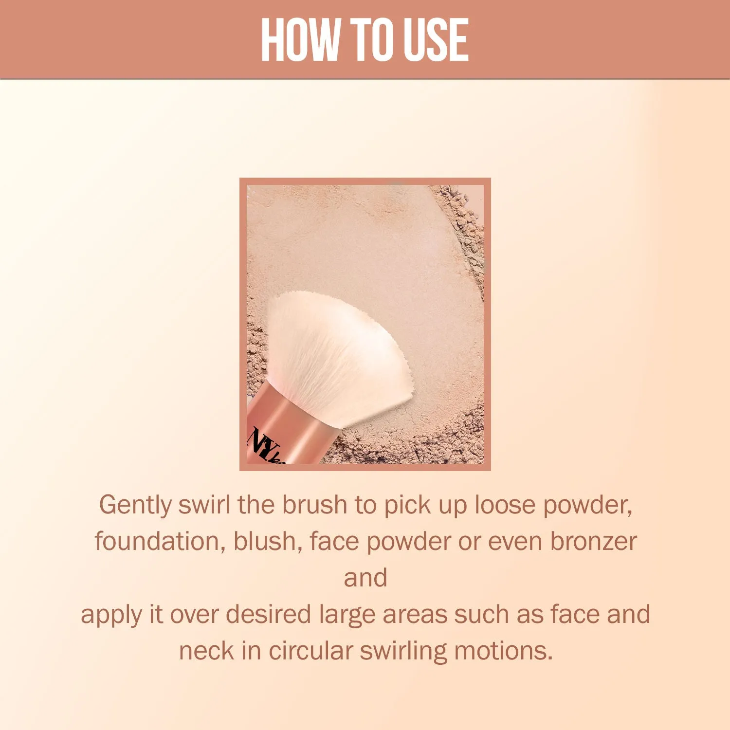 NY Bae Pro Kabuki Brush | Multipurpose | Smooth Blending | Even Application | Fine & Soft Bristles