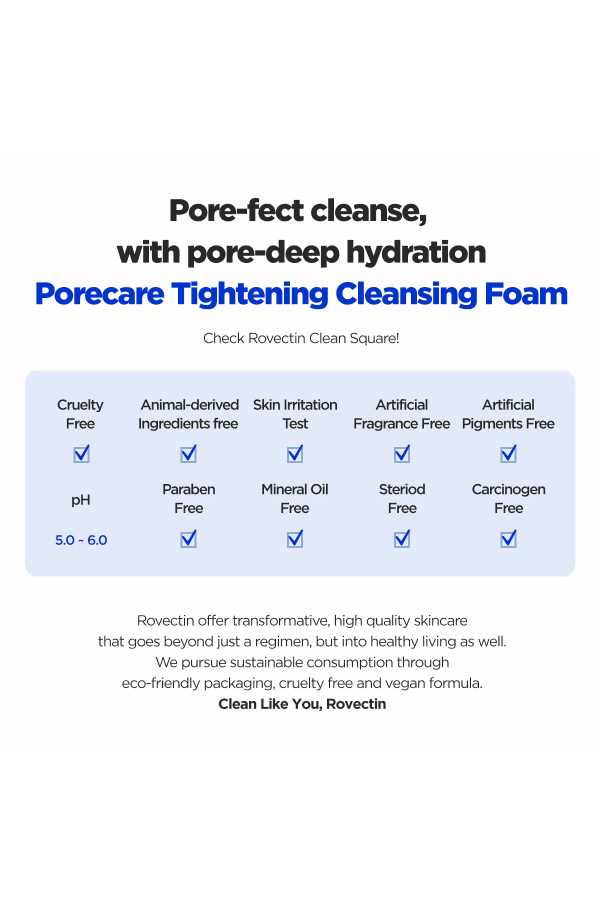 Pore Care Tightening Cleansing Foam