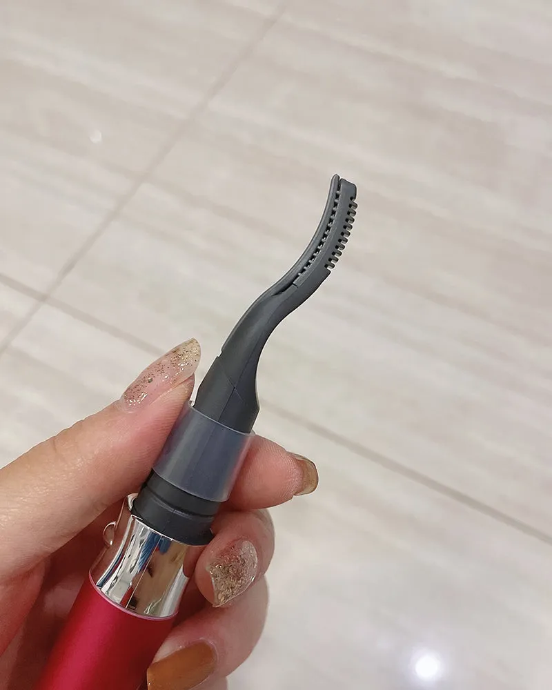 Qonava electric eyelash applicator, mini mascara curling and lasting heating eyelash applicator, electric eyelash makeup applicator