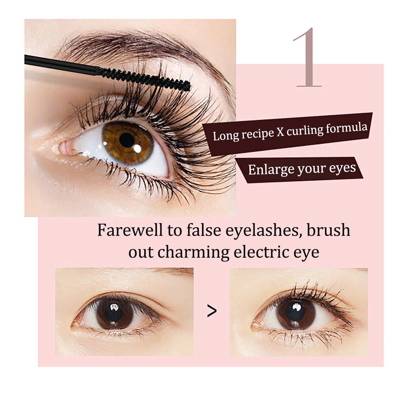 Ultra-Fine Lengthens Eye Lash Black Curling Maskara